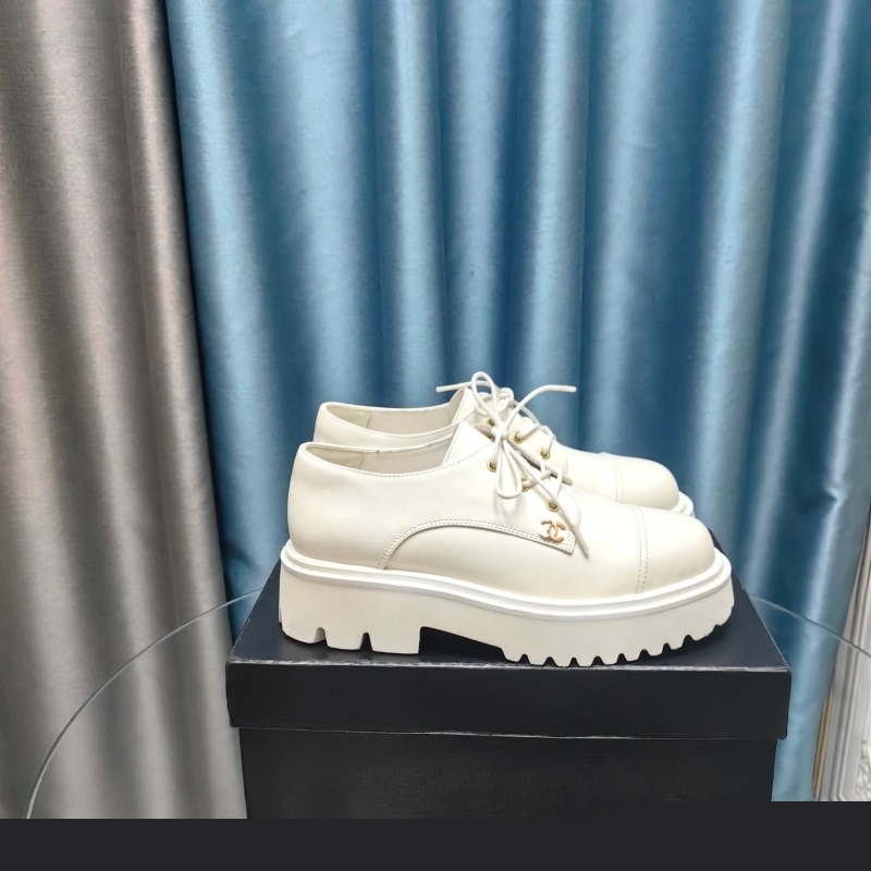 Ch*el leather shoes